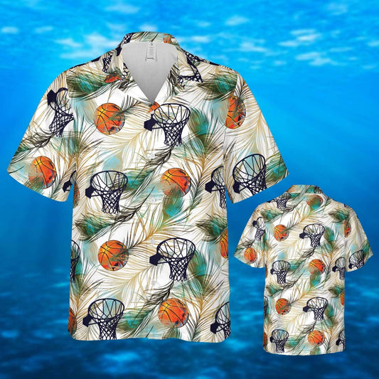 Simple Basketball Hawaiian Shirt For Men Women