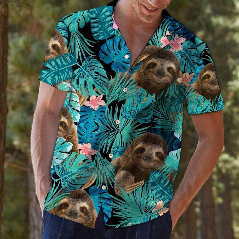 Sloth Tropical Multicolor Unique Design Hawaiian Shirt