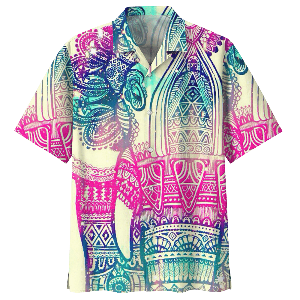 Trippy Elephant Hawaiian Shirt