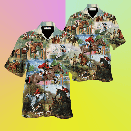 Try Jumping Once You Will Know Its Horse Riding Hawaiian Shirt