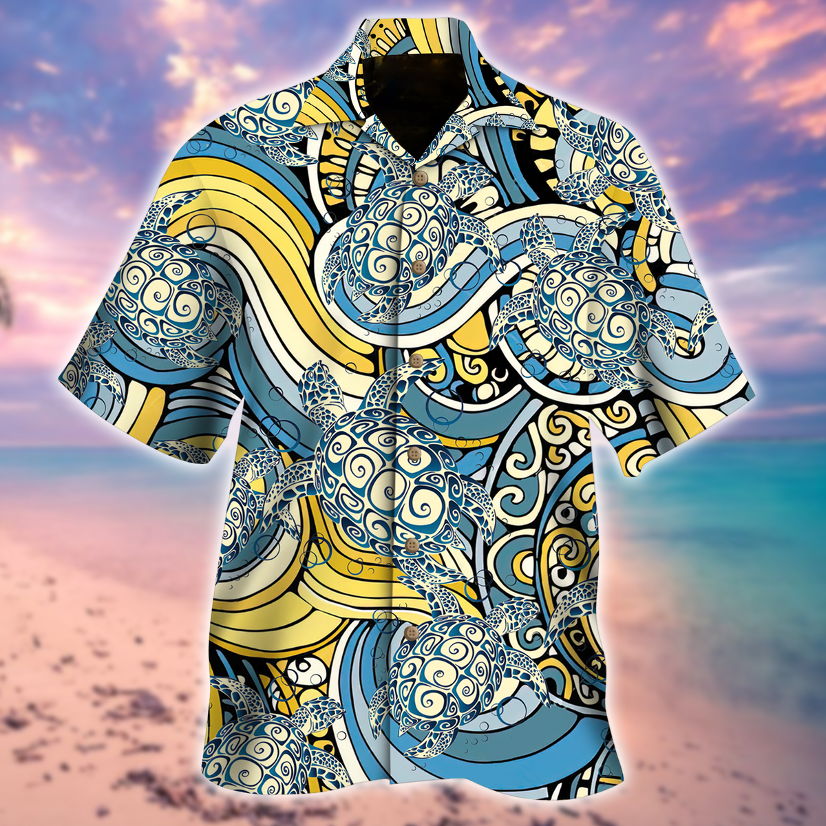 Turtle Blue Hawaiian Shirt