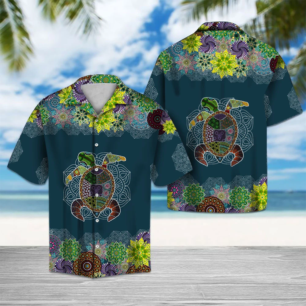 Turtle Mandala Hawaiian Shirt