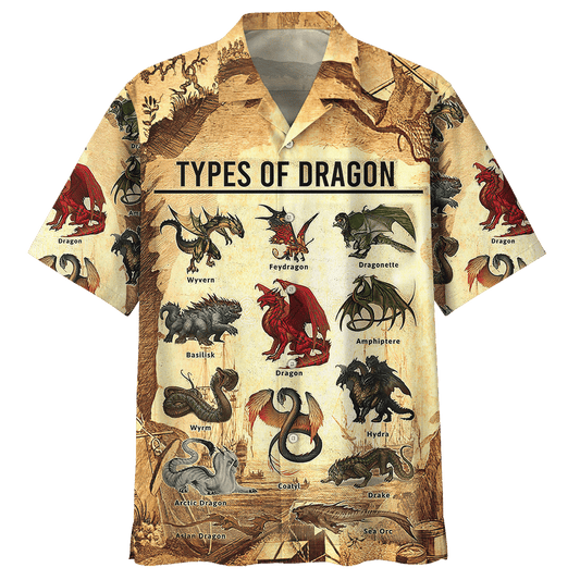 Type Of Dragon Hawaiian Shirt