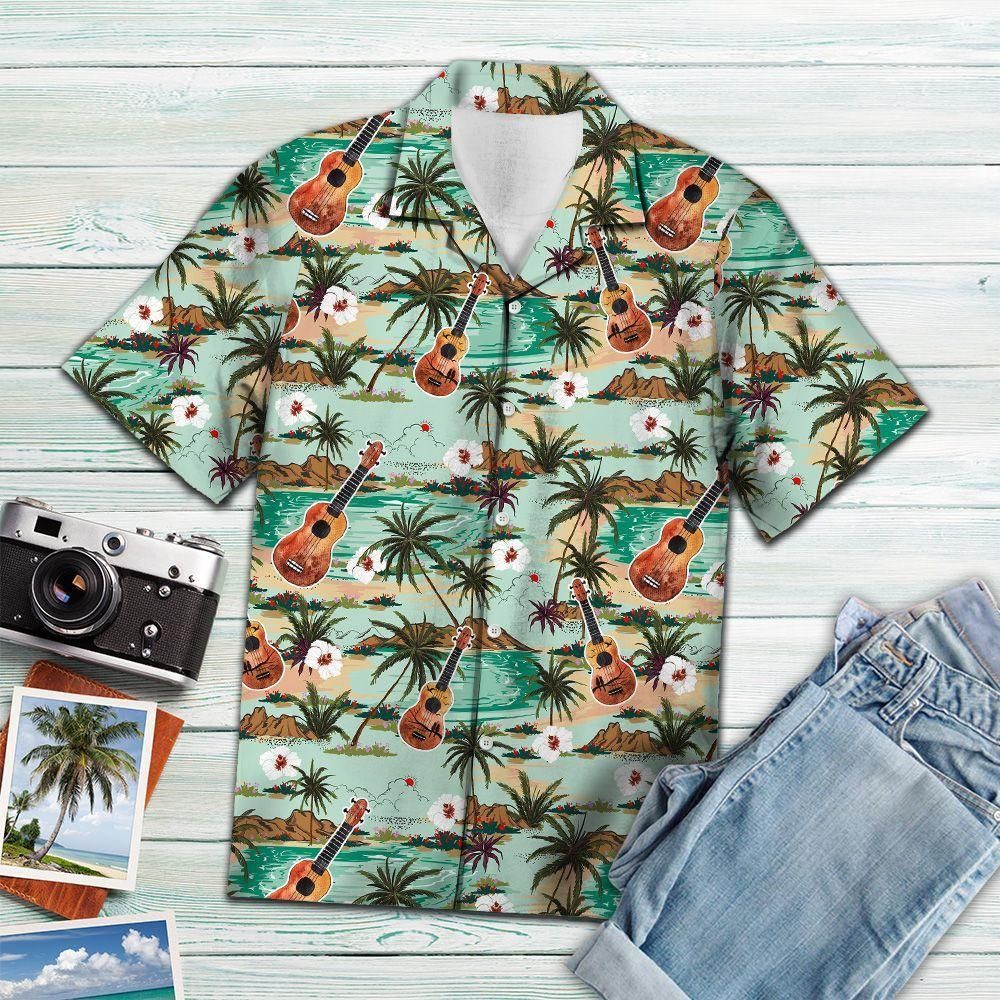 Ukulele Islgreen Amazing Design Hawaiian Shirt