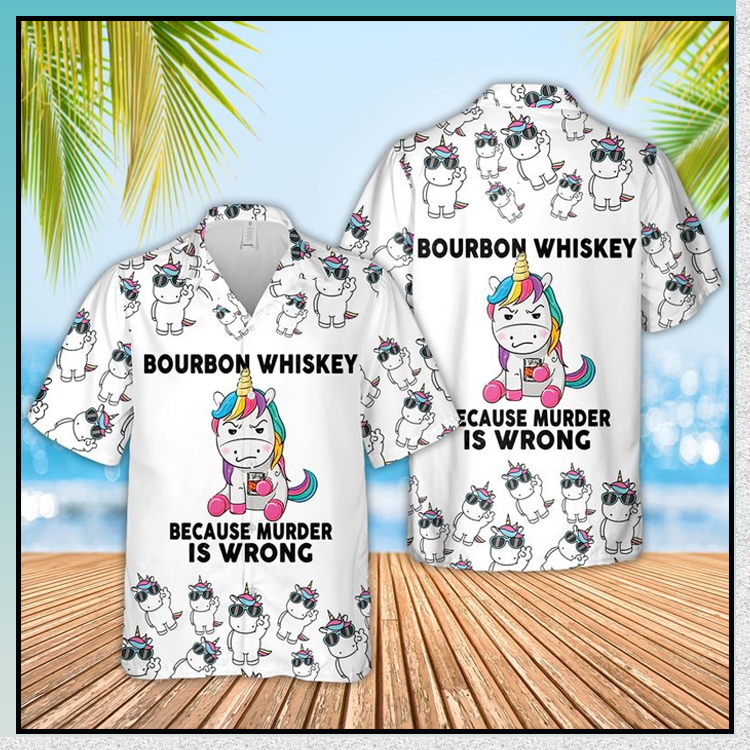 Unicorn Bourbon Whiskey Hawaiian Shirt