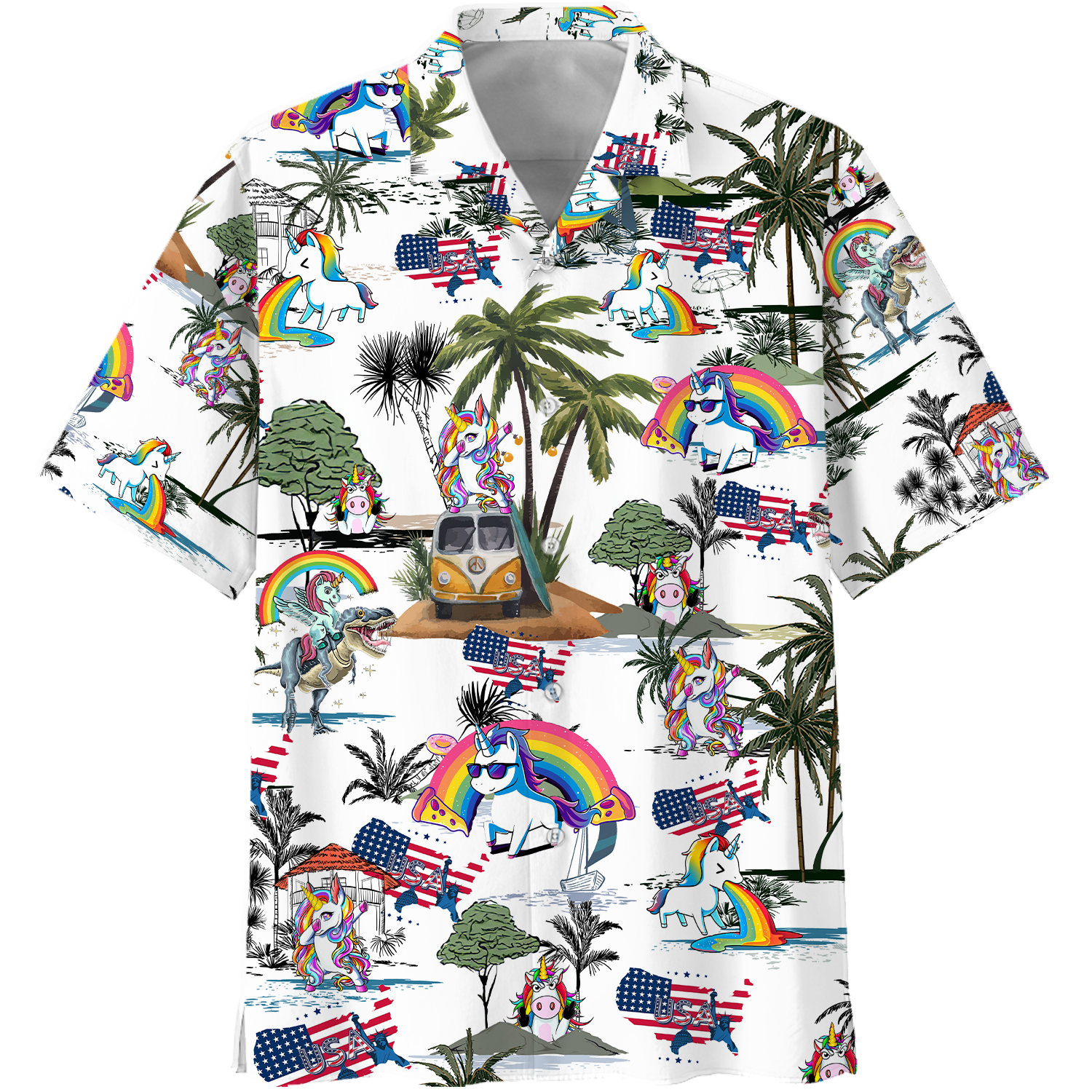 Unicorn Style Hawaiian Shirt