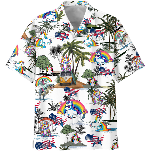 Unicorn Style Hawaiian Shirt