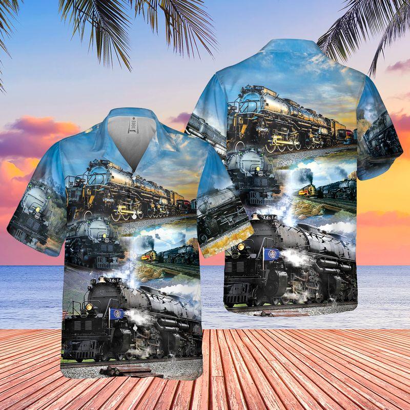 Union Pacific Big Boy Aop Hawaiian Shirt