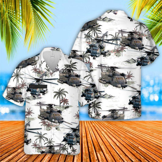 Us Air Force Sikorsky Mh-53 Pave Low Hawaiian Shirt