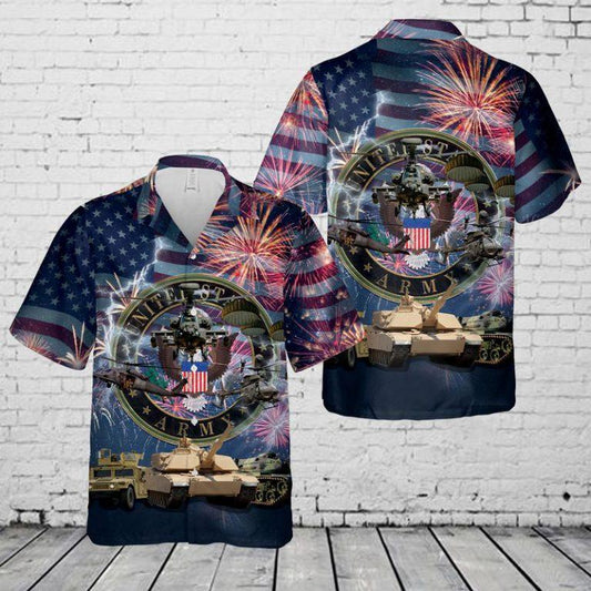 Us Army 4th Of July Hawaiian Shirt