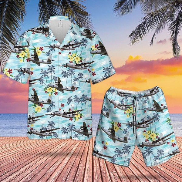 Us Army Hawaiian Shirt Set