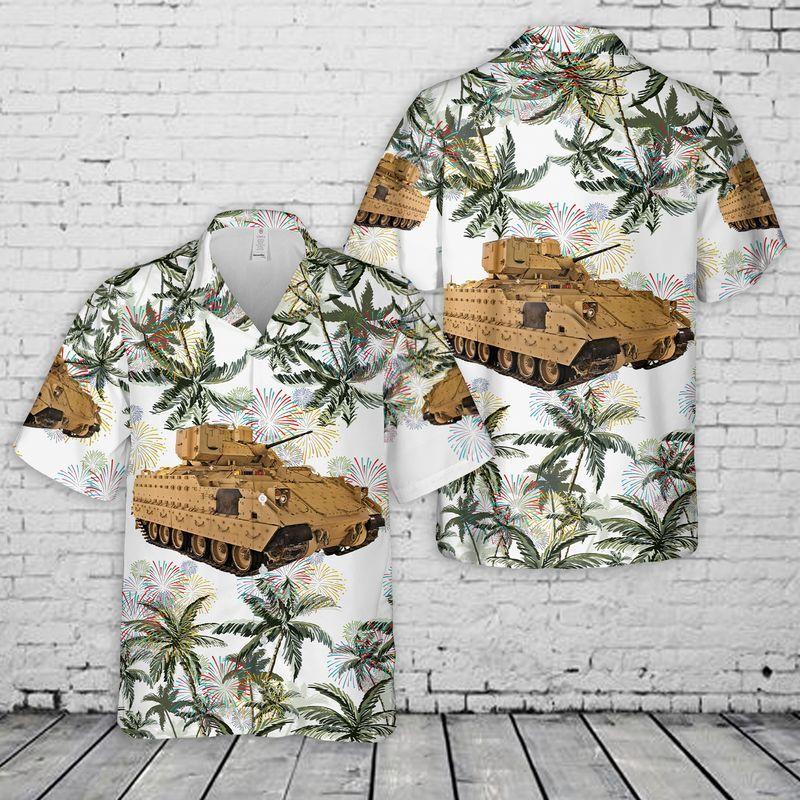 Us Army M2a3 Bradley 4th Of July Hawaiian Shirt