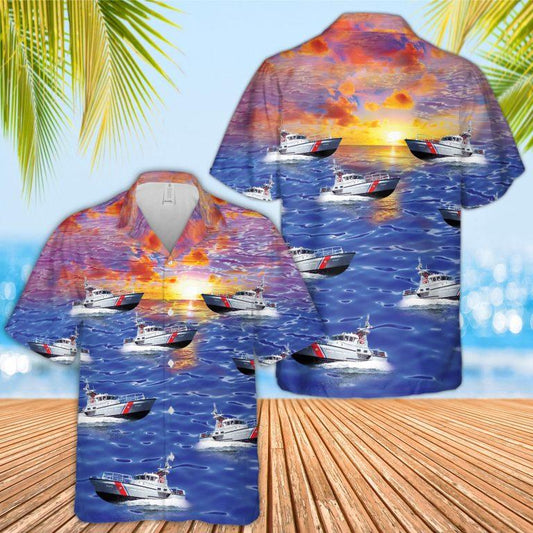 Us Coast Guard Motor Life Boat Hawaiian Shirt