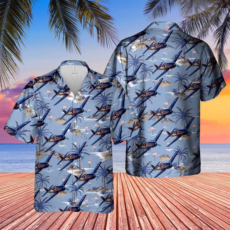 Us Navy Grumman Hellcat Hawaiian Shirt