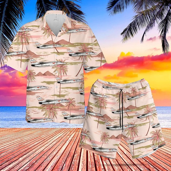 Us Navy North American Hawaiian Shirt Set