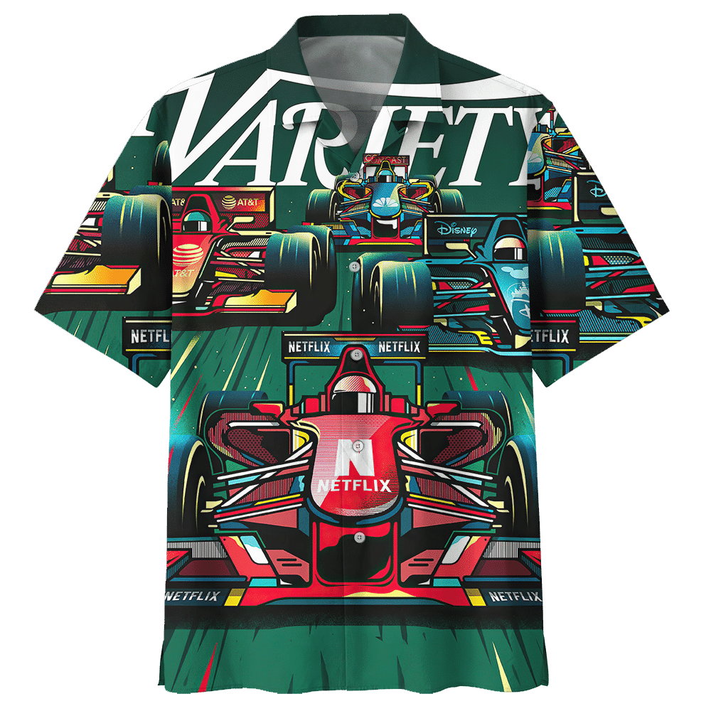 Variety Formula Car Racing Hawaiian Shirt