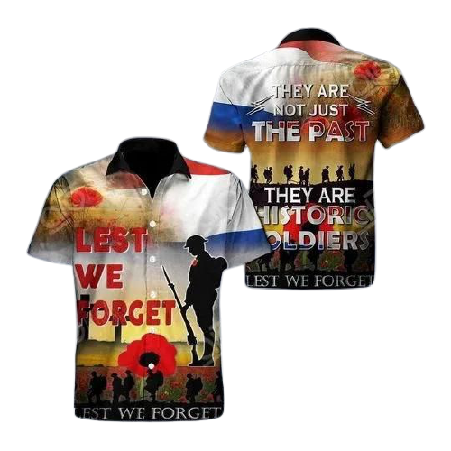 Veteran Poppy Colorful Amazing Hawaiian Shirt