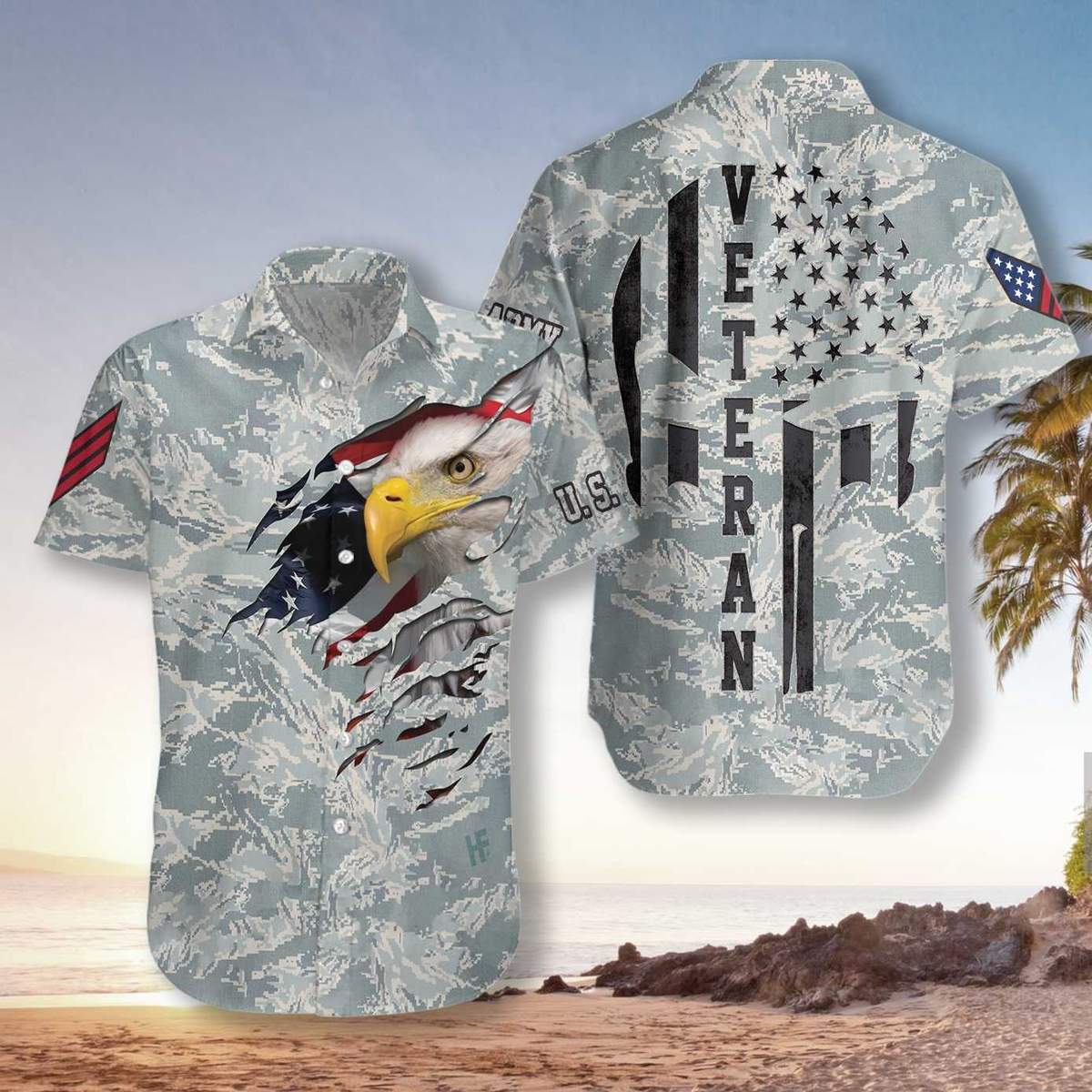 Veteran Proud Us Airforce Hawaiian Shirt