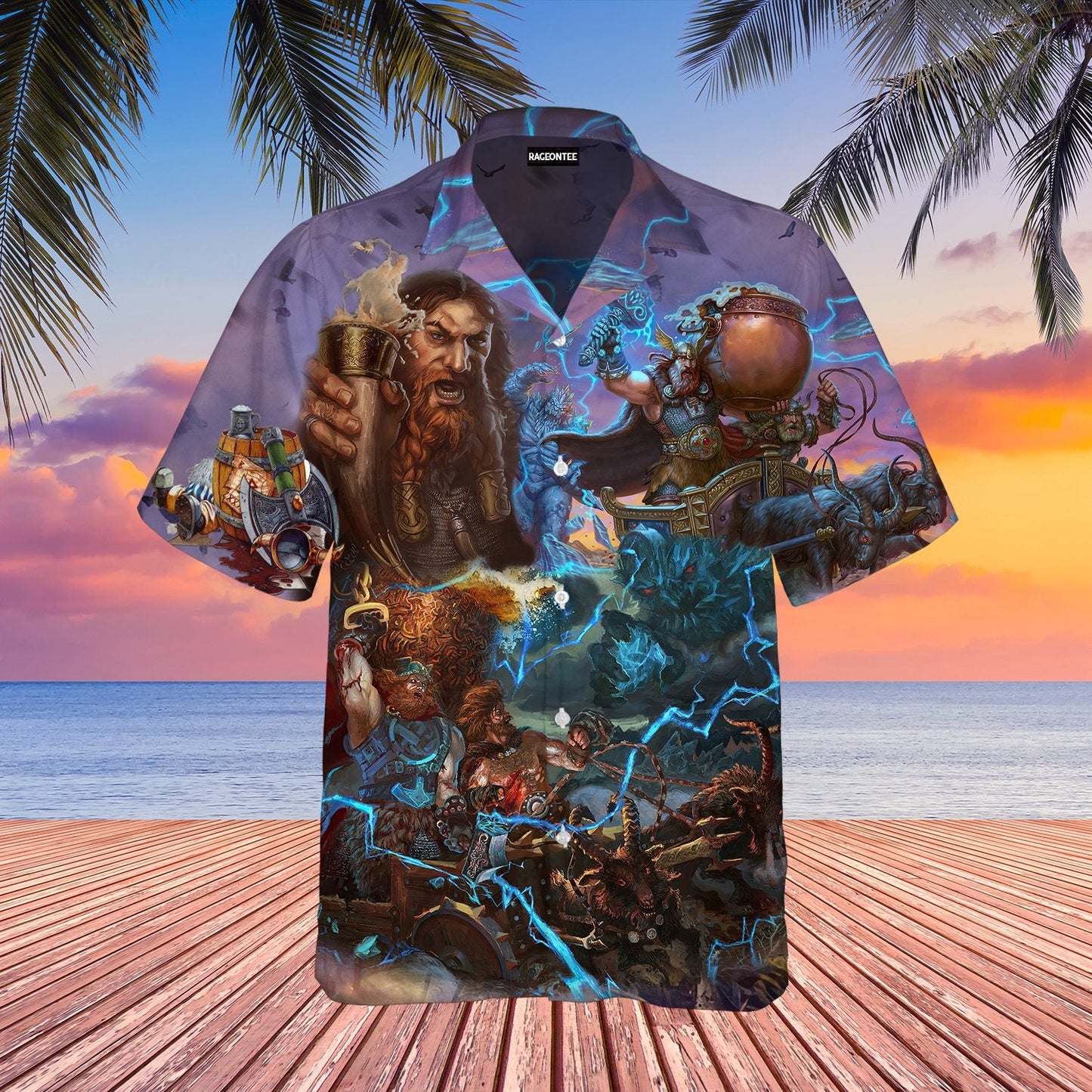 Viking Beer Hawaiian Shirt