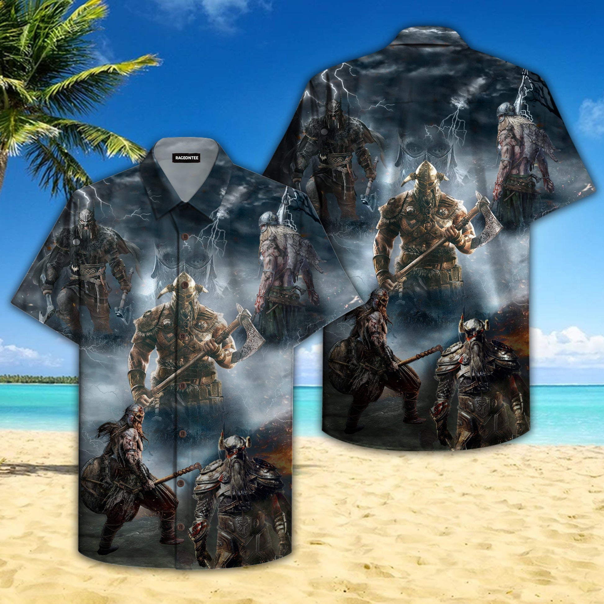 Viking Combatant Legend Hawaiian Shirt