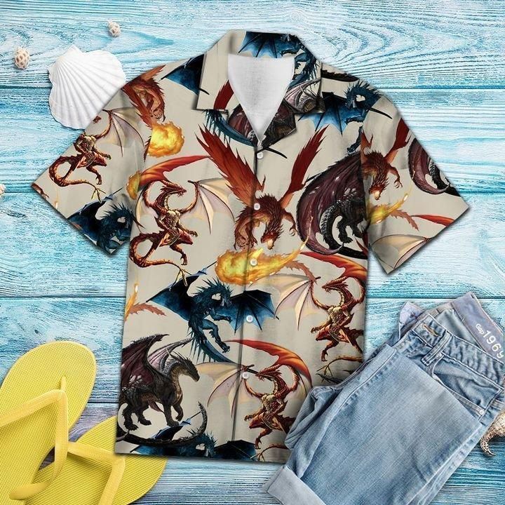 Viking Dragon Hawaiian Shirt