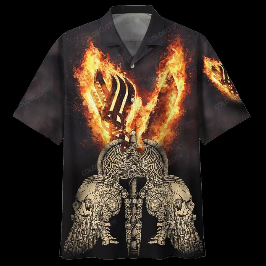 Viking Limited Edition 3d All Over Printed Hawaiian Shirt