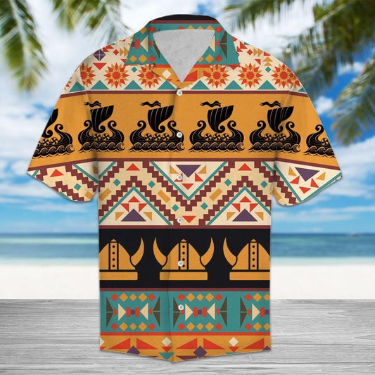 Viking Multicolor Awesome Design Hawaiian Shirt