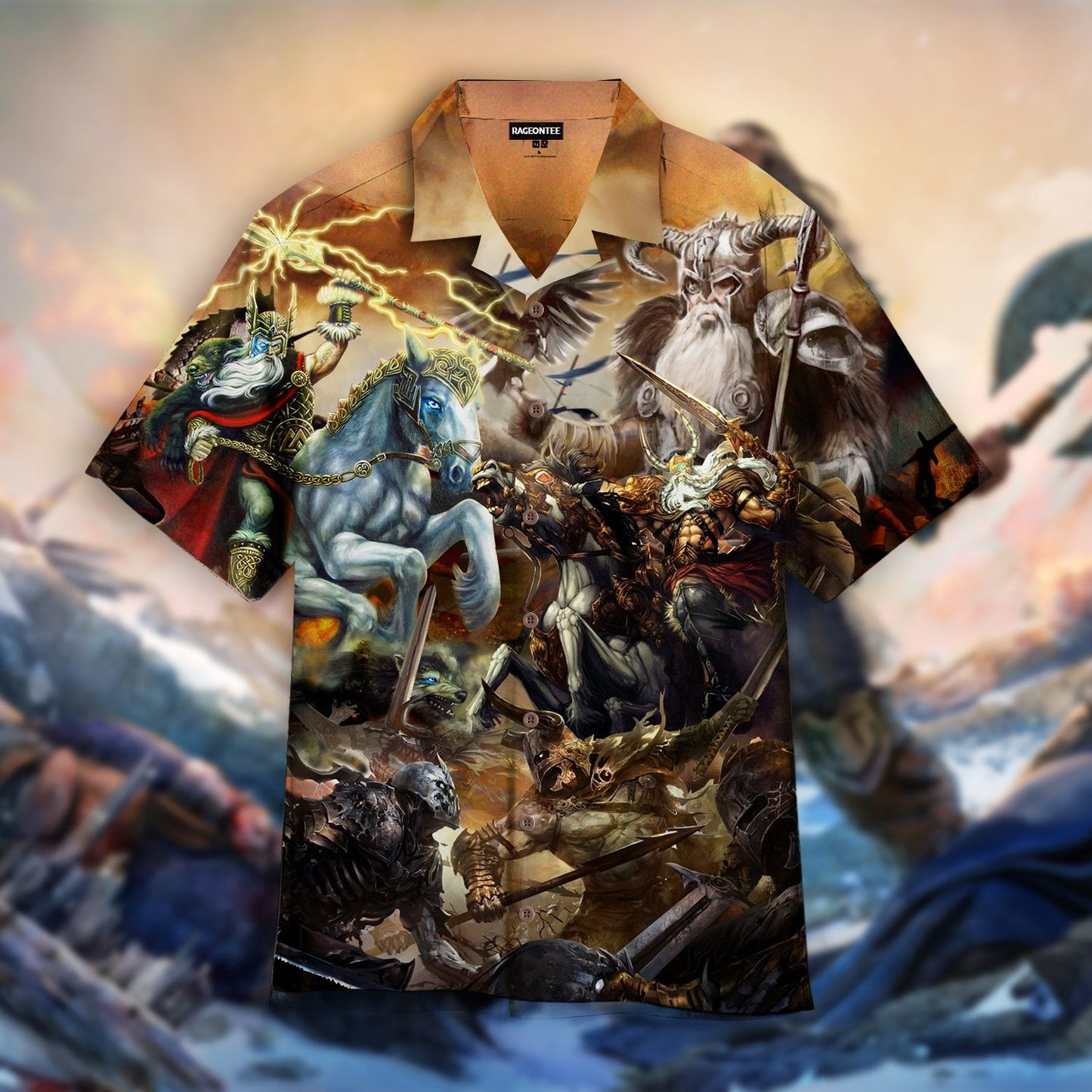 Viking Odin Hawaiian Shirt