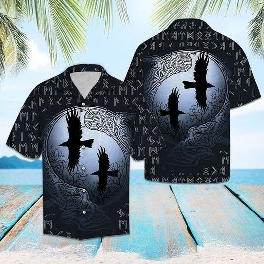 Viking Ravens Hawaiian Shirt