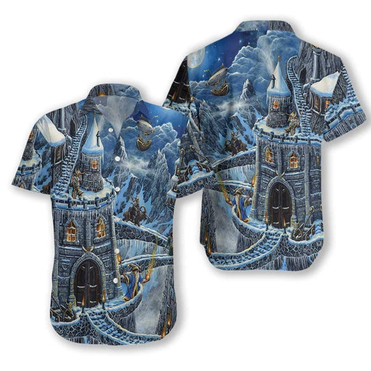 Viking Snow Hawaiian Aloha Shirt