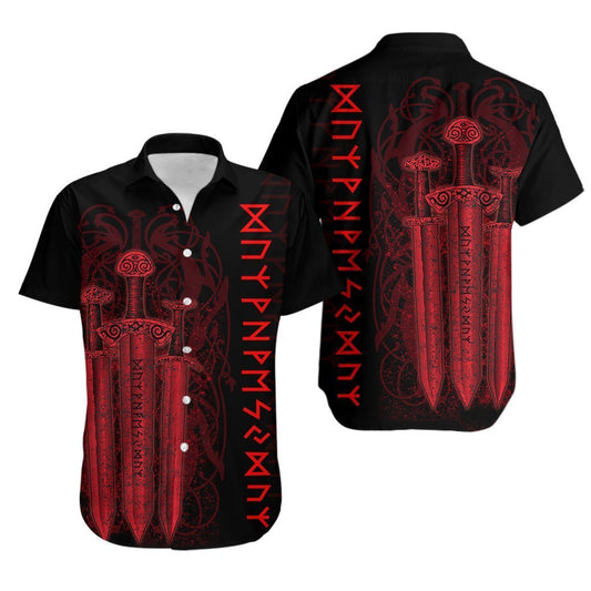 Viking Sword Hawaiian Shirt