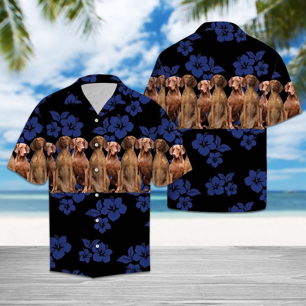 Vizsla Blue Amazing Design Hawaiian Shirt