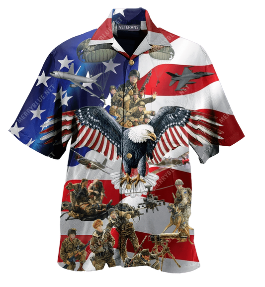 We Always Remember You Veterans Eagle American Flag Hawaiian Aloha Shirt