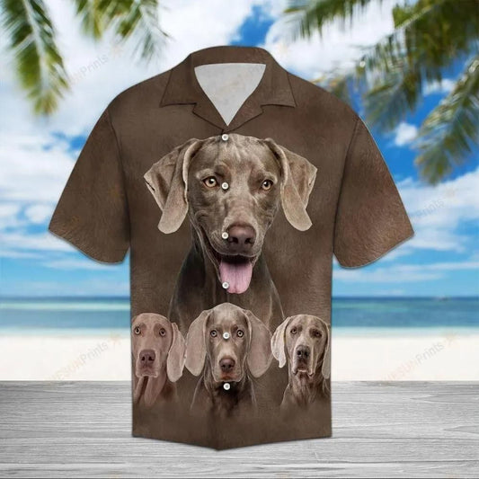 Weimaraner Brown Unique Design Hawaiian Shirt