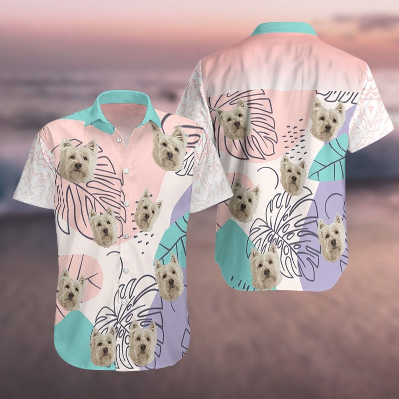 West Highlwhite Terriers Pink High Quality Hawaiian Shirt