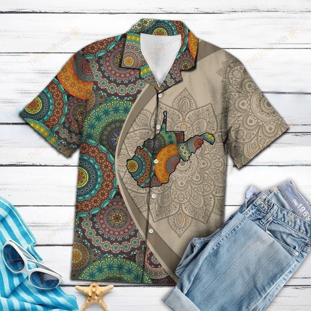 West Virginia Mandala Multicolor Amazing Design Hawaiian Shirt