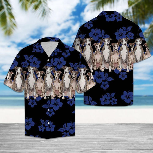 Whippet Blue Nice Design Hawaiian Shirt