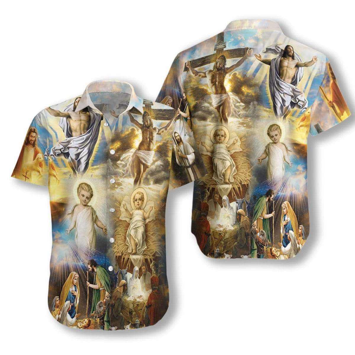 Whole Life Of Jesus Hawaiian Aloha Shirt