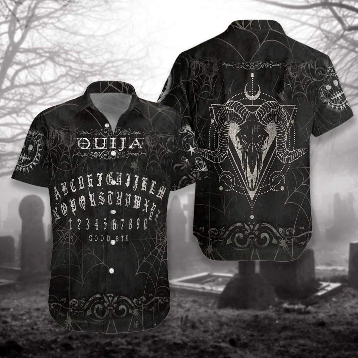 Wicca Ouija Board Hawaiian Shirt