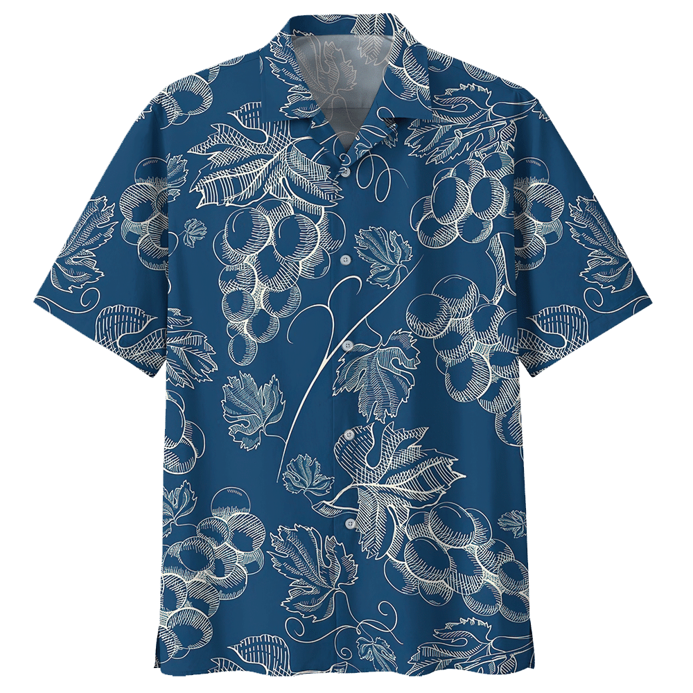 Wine Hawaiian Shirt Black