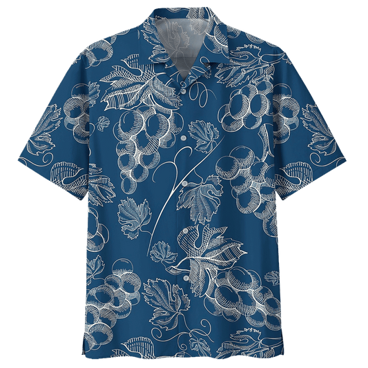 Wine Hawaiian Shirt Black