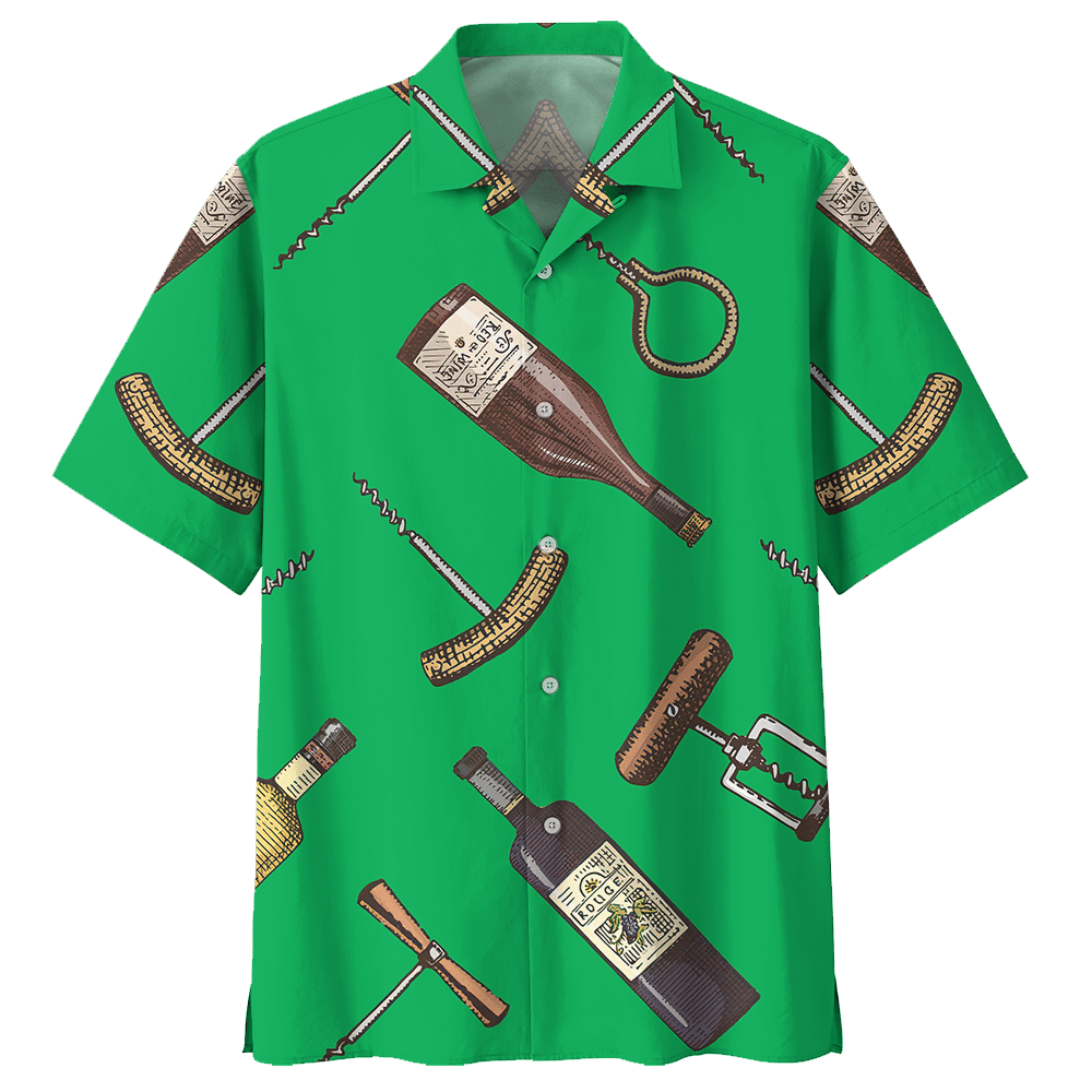 Wine Opener Wine Hawaiian Shirt