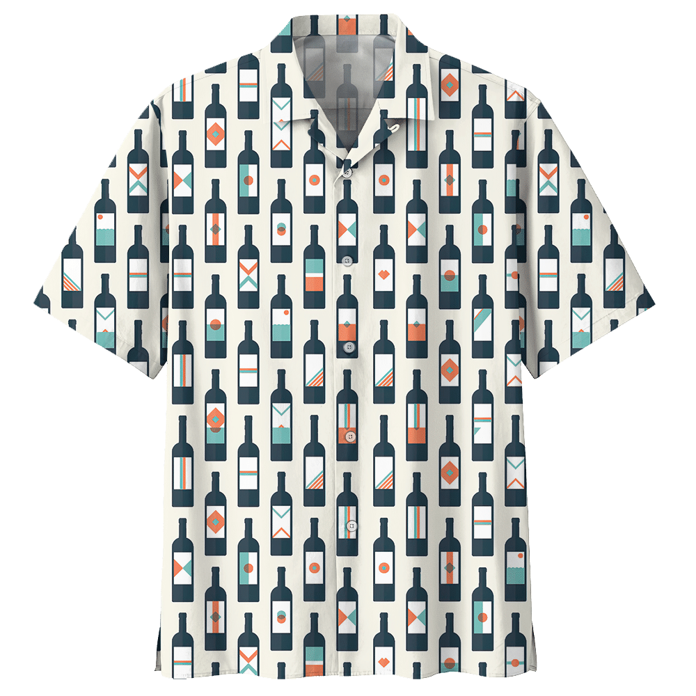 Wine Pattern Hawaiian Shirt