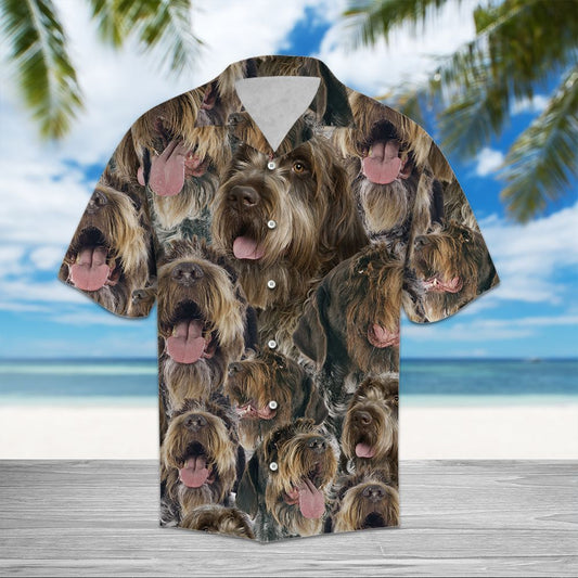 Wirehaired Pointing Griffon Tan Best Design Hawaiian Shirt