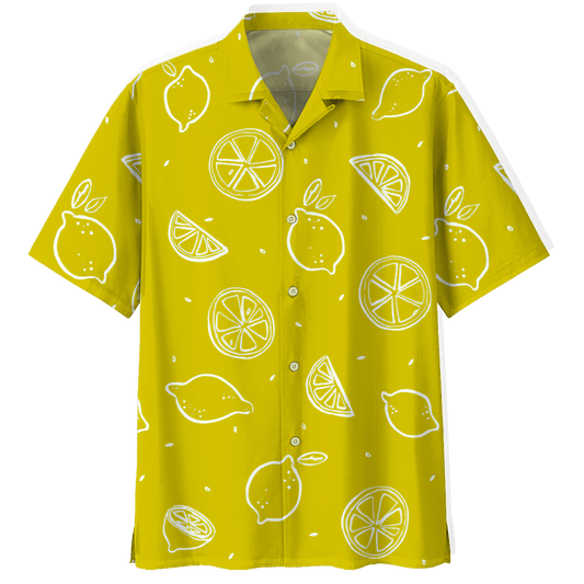 Yellow Fruit Lemon Hawaiian Shirt