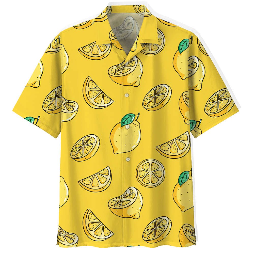 Yellow Lemon Fruit Hawaiian Shirt