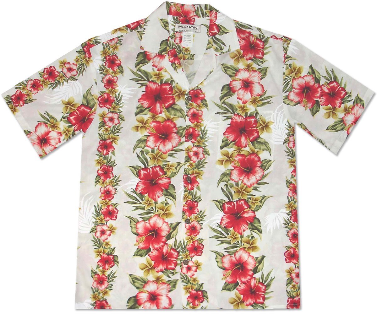 Aloha Mood WhiteHawaiian Shirt Made In Hawaii, Summer Shirt, Beach Shirts