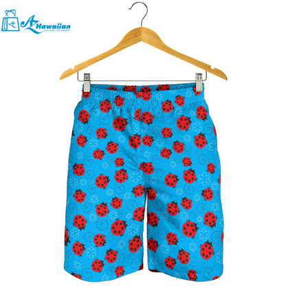 Ladybug Pattern Print Design 02 Men Shorts