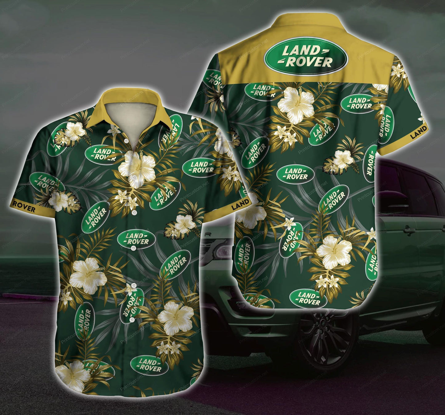 Land Rover Hawaiian Graphic Print Short Sleeve 