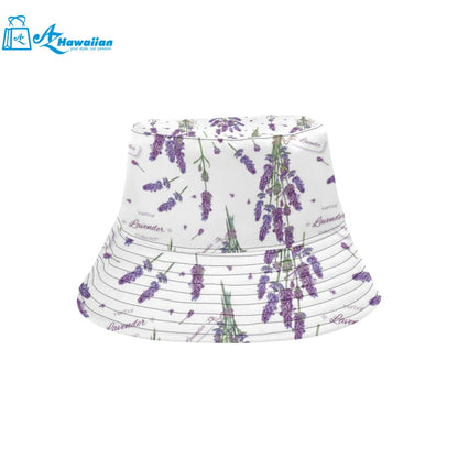 lavender flower design pattern Unisex Bucket Hat